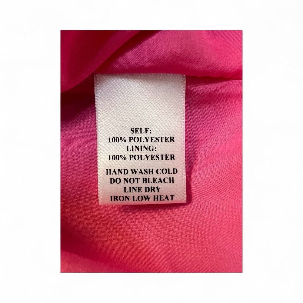 💗✨ EUC++ PROMESA Bubble Gum Pink Ripple Effect Pleated Kimono Mini Dress | Sz S - Picture 9 of 10